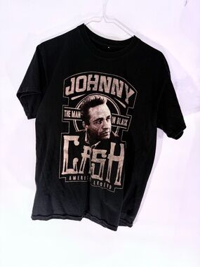 Johnny Cash Graphic Short-Sleeve Tee - Black